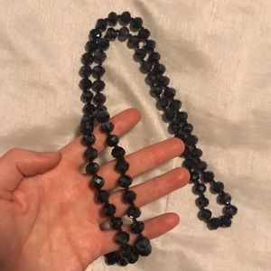Black stone necklace
